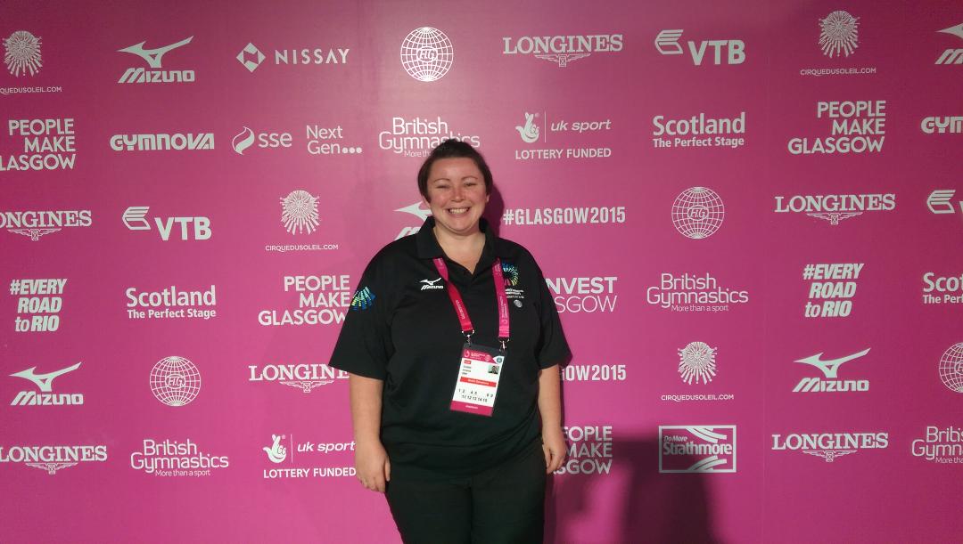 Me volunteering at the World Championships 2015