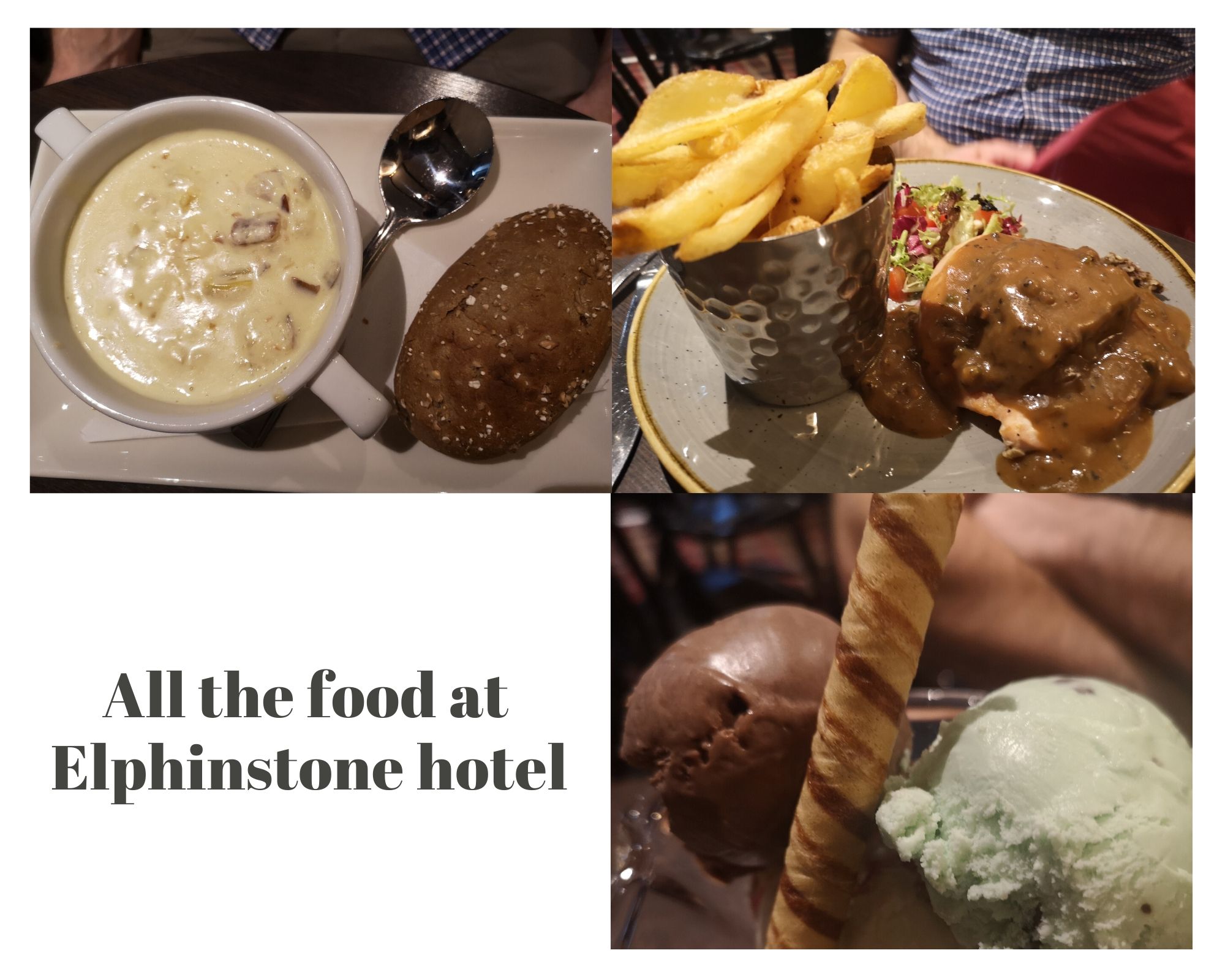 Food at the Elphinstone Hotel