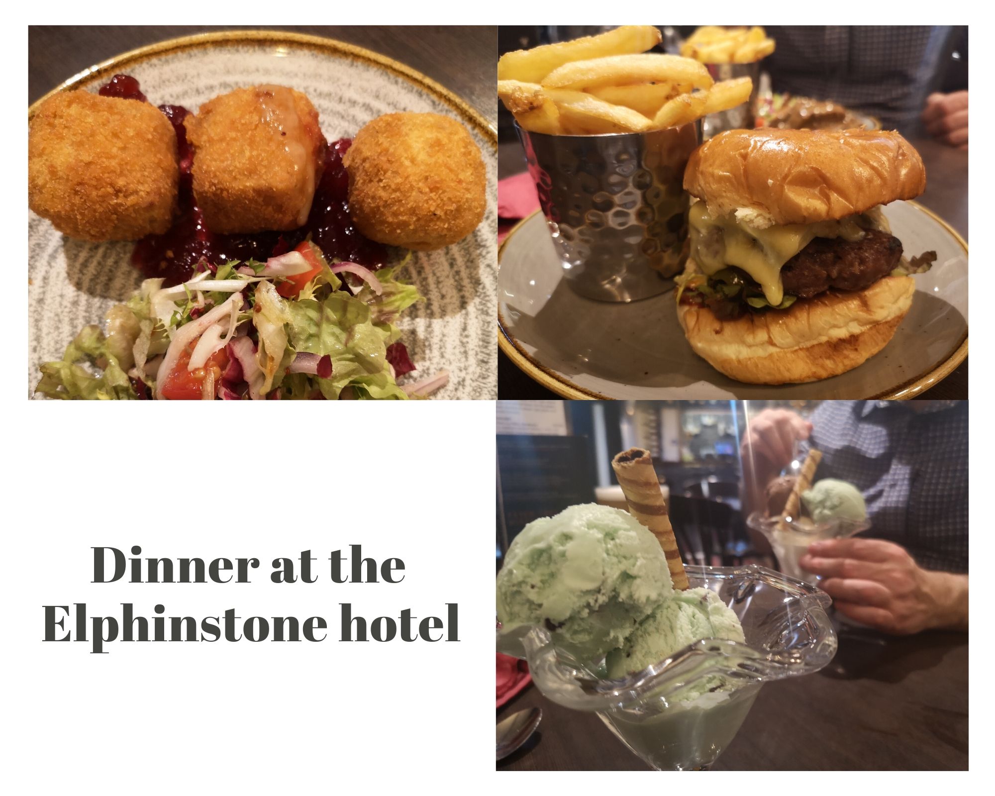 Food at the Elphinstone Hotel, Biggar