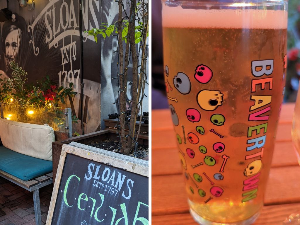 Sloan's beer garden